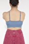 Stitched Low-Cut Sports Bra Gathering and Supporting Yoga Pilates Bra - 5