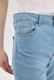 Cotton Slim Flare High Waist Straight Leg Long Jean Snow Washed Pants D7973Ax25Sp - 5