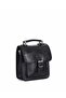 Black Leather Hand and Shoulder Bag - 204 10