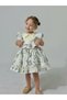 Laurel White Floral Vintage Baby Girl Dress, Birthday Dress, Photo Shoot Dress, Suitable for 0-7 Years Old - 5