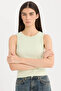 Slim Fit Halter Neck Ribbed Athlete Tank Top A8859Ax25Sp