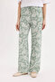 Wide Leg Patterned High Waist Trousers C4042Ax25Sp - 4