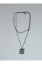 1. Grade Quality 316L Surgical Steel Women's Short Necklace, Female Figured Bilateral Chain Model No 37 - 2