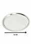 Stainless Steel 4 Pieces 25 Cm Round Serving, Cake, Cookie, Treat Plate, Serving Plate 4 Pieces - 3