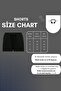 شورت قطني ممشط وجه X X - قصير أسود مطبوع بدون حبال - 4