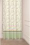Bohemian Flower Leaf Antique Patterned Special Design Digital Printed (Single Wing) Modern Stylish Style Background Curtain