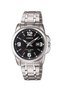 Women's Wristwatch with Black Cord and Metallic Color