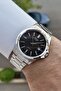 Dial Black Band Metallic Color Men's Wristwatch - 4