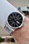 Dial Black Band Metallic Color Men's Wristwatch - 3
