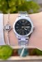 Women Wrist Watch with Numerals and Cord Metallic Color 24 Months Guarantee - 3