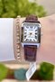 Women's Wristwatch with Case Metallic Cord Brown Color 24 Months Warranty - 3