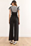 Women's Black Strap Binding Detailed Ayrobin Jumpsuit Tlm-19000159 - 5