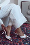 Sophistica Women's Pointed-Toe Strap Detail Heeled Slipper Sandals - 2
