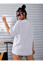 Roads Lead T-Shirt - Grey Printed Oversized Crew Neck Short Sleeve T-Shirt - 2