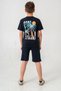 Surf Ups Printed Boys Shorts with Leg and Back Print Detail - T-Shirt Set - 5