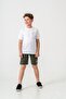 Vacation Time Printed Leg Print Detailed Boys Shorts - T-Shirt Set - 2