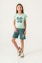 96 Girls Team Department of Athletics Printed Girls Shorts - T-Shirt Set - 3