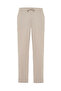 Men's Dark Khaki Straight Fit Tie-Leg Linen Trousers
