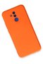 Huawei Mate 20 Lite Case Nano Inside Velvet Silicone - Orange Zngzr - 3