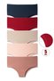 Women's High Waist Cotton Lycra 5-Piece Panties - 2