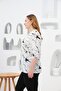 Large Size Judge Collar Shirt with Sleeve Epaulet Detail Ecru - 2