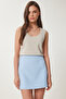 Mini Woven Skirt Sky Blue Lfk0006 - 3