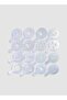 16-Piece Coffee Art Stencil Maker Clear 11x8x0.1centimeter