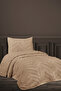Single Bedspread (Pique) Herringbone Ecru