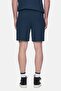 Sierge Navy Blue Knitted Shorts Printed 100% Cotton Standard Fit Men's Knitted Shorts - 4