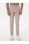 Beige Slim Fit Canvas Trousers 50308077-Vr011 - 2