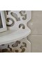 White Wood 4 Tier Carved Corner Shelf Unit Bathroom Cosmetic Storage Bookcase Display - 6