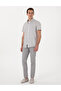 Gray Slim Fit Canvas Trousers 50308077-Vr024