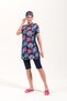 2260_Women's 4-Piece Set Semi-Closed Bonnet Bustier Sea/Pool Hijab Swimsuit
