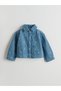 Lcw Kids Indigo Star Embroidered Girls' Jean Jacket t t