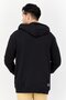 Men Printed Long Sleeves Full Zip Hoodie, Black - 4