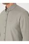 Khaki Oxford Slim Fit Easy Iron Shirt 50306996-VR027 - 7