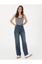 Indigo Waist Flare Fit Jean Trousers 50301305-Vr028 - 3