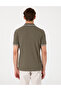 Khaki Slim Fit Knitted Textured Polo Collar T-Shirt 50310162-Vr027 - 5