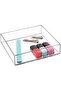 Clarity Kitchen Drawer Organizer for Silverware & Gadgets - Medium, 8" x 2", Clear - 4
