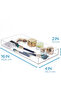 Plastic Drawer Organizer, Clear Divided Storage for Vanity, Bathroom, Kitchen (8"x16"x2") - 2