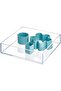 Clarity Kitchen Drawer Organizer for Silverware & Gadgets - Medium, 8" x 2", Clear