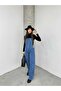 Kn Gardener Front Pocket Straps Wide Leg Women's Denim Jumpsuit - 2