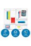 Plastic Drawer Organizer, Clear Divided Storage for Vanity, Bathroom, Kitchen (8"x16"x2") - 3