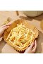 50 Pack Air Fryer Baking Paper Square 20.5 cm Disposable Oil-Proof Non-Stick - 5