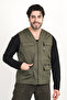 Vestsummer Vest with Multi-Pocket Chest Pocket Zipper - 4