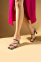 Women's Platinum Stone Classic Heel Banded Both Slippers and Shoes - 3