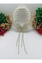 Women's Bun Hair Clip Gold Metal New Style Dangle Crystal Stone Pearl Barrette Hair Accessory - 3