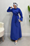 Women's Pamela Cotton Fabric Dress-Cobalt Blue - 4