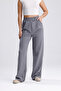 Women's Stretch Fabric Hook-and-Loop Waist Closure Palazzo Pants