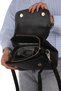 Jn-48 Women's Hand and Shoulder Bag Crossbody Bag Black - 5